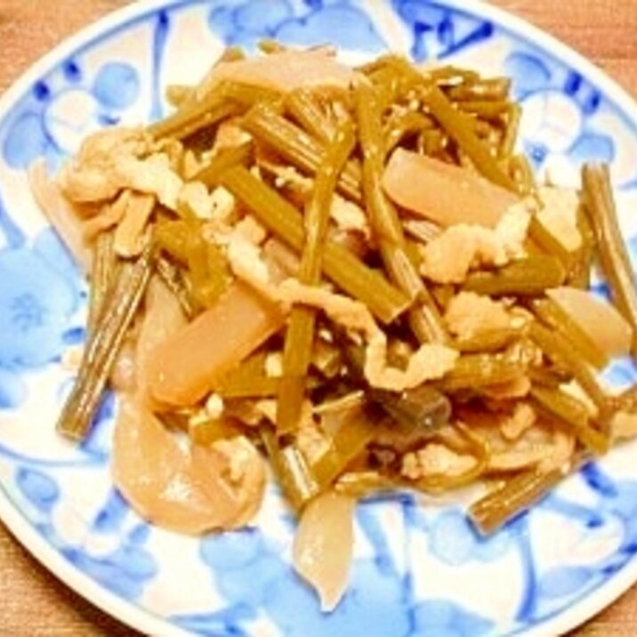 塩蔵山菜みず☆煮物